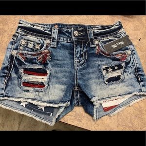 Miss Me American Flag Shorts NWT!